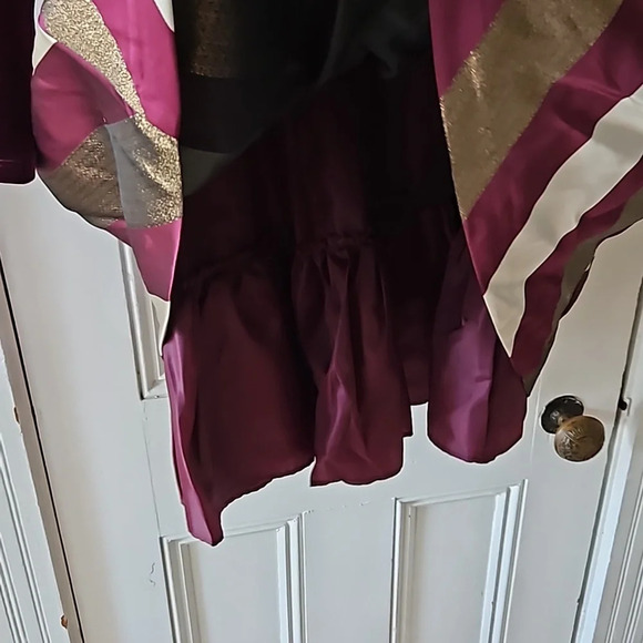 Bonnie Jean Girls 16 Holiday Dress Plum Purple Gold - Picture 6 of 9